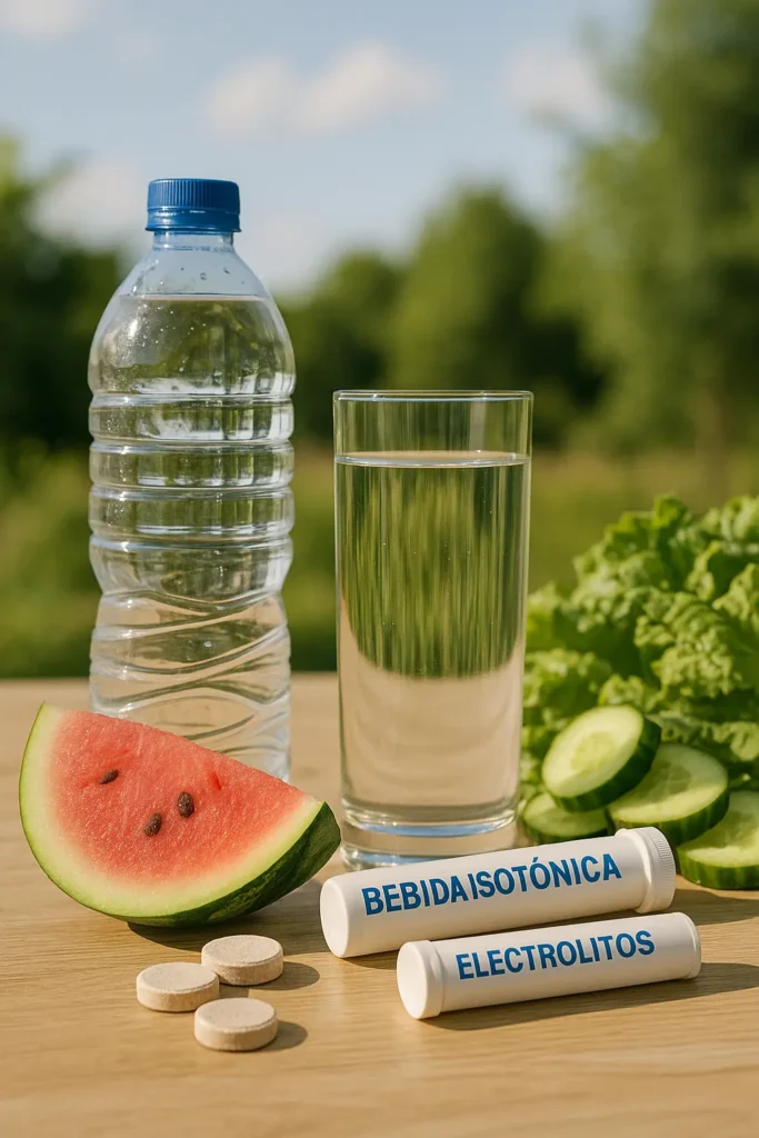 hidratación en verano